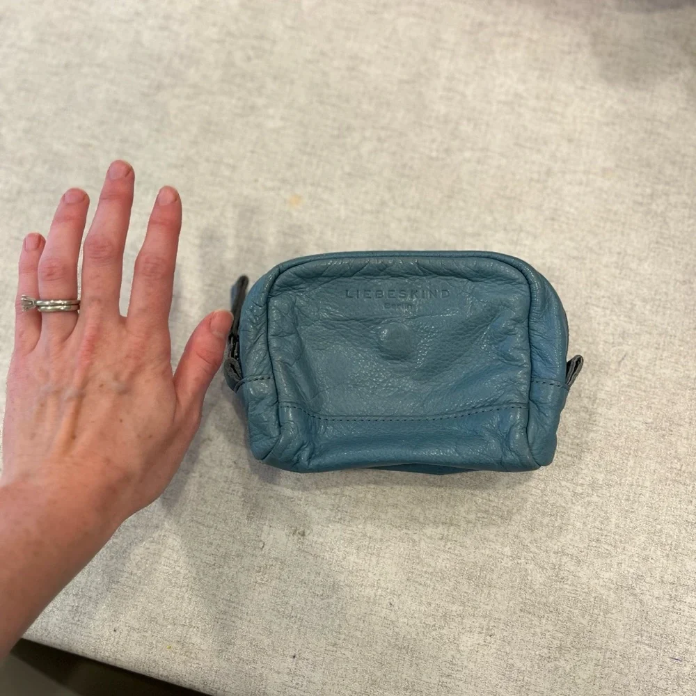 Liebeskind Teal Leather Pouch - Picture 2 of 5